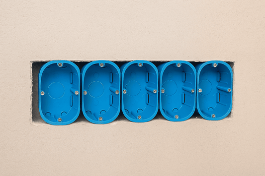 5 Pozzetti da incasso 503 per cartongesso, scatole portafrutti resistenti - Lemag srl