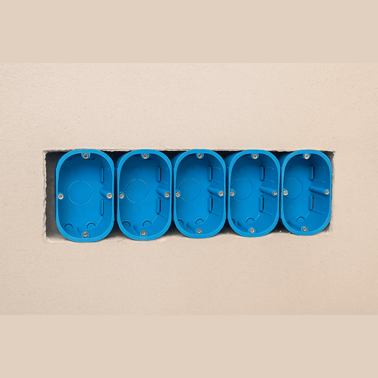 5 Pozzetti da incasso 503 per cartongesso, scatole portafrutti resistenti - Lemag srl