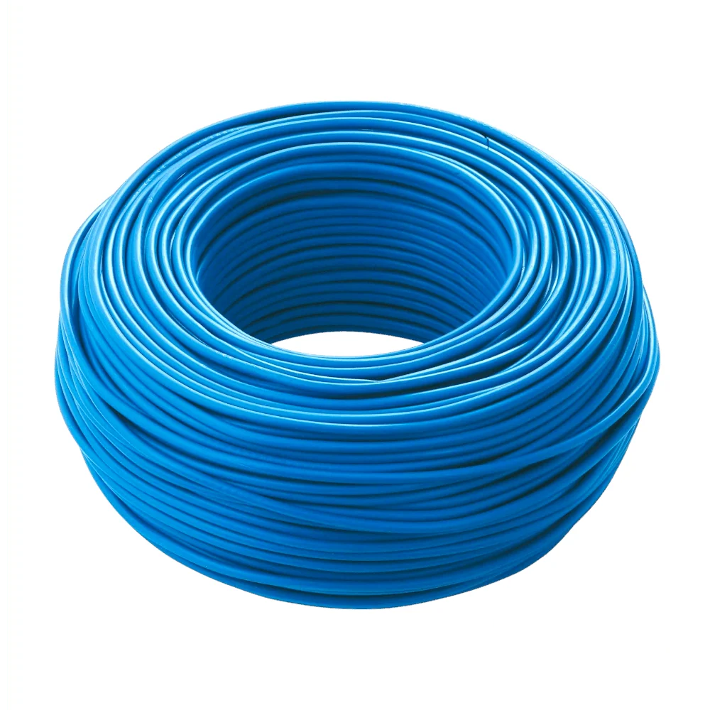 Matassa di cavo fs17 2.5 mmq blu unipolare Icel per impianti elettrici.