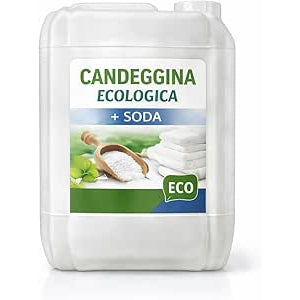 Tanica di candeggina con soda Lemag srl da 5LT, detergente ecologico sgrassante e smacchiante per pavimenti.