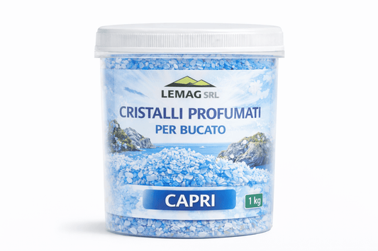 Cristalli Profumati Bucato 1 Kg con Percarbonato – Ammorbidente Naturale e Candeggiante Delicato – Nickel Free – LEMAG SRL - Lemag srl