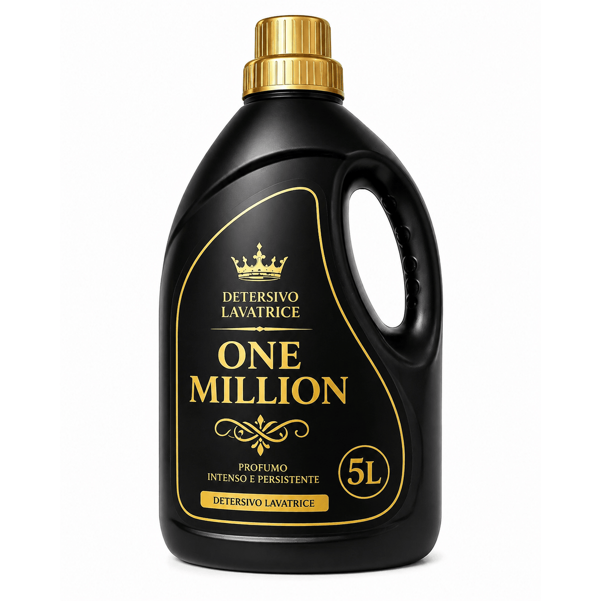 Flacone da 5L di detersivo lavatrice ecologico con profumazione One Million.