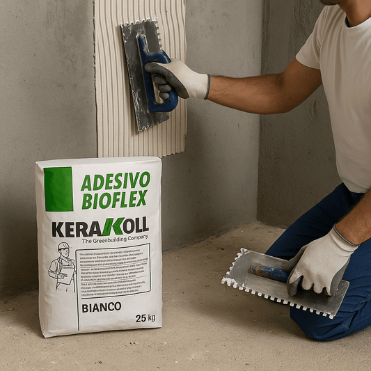 Adesivo Bioflex Kerakoll Bianco – Sacco da 25 kg – Flessibile e Eco - Compatibil - Lemag srl