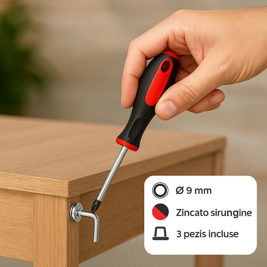 Set 6 Cacciaviti Professionali – PH e SL con Manico Ergonomico Antiscivolo - Lemag srl
