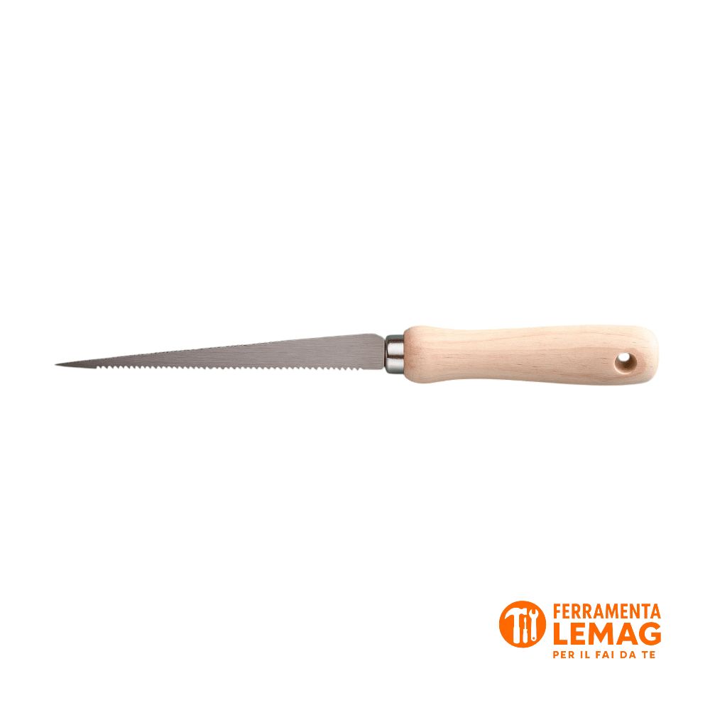 Akifix Seghetto Cartongesso 18 cm – Lama Affilata, Manico in Legno Ergonomico - Lemag srl