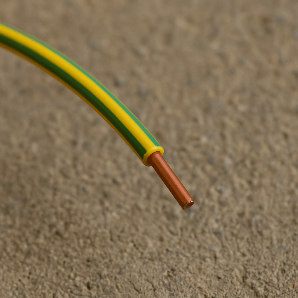 Filo elettrico unipolare 1x6 mm² FS17 giallo/verde, cordina, 10 metri - Lemag srl