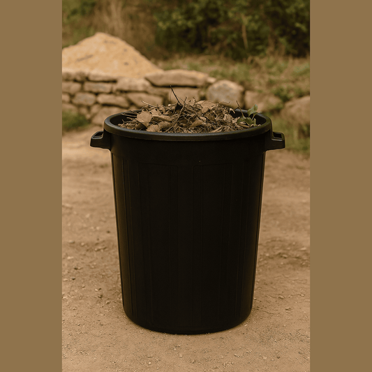 CIS Bidone Portarifiuti in Plastica – Nero 100 Litri – Lemag srl - Lemag srl