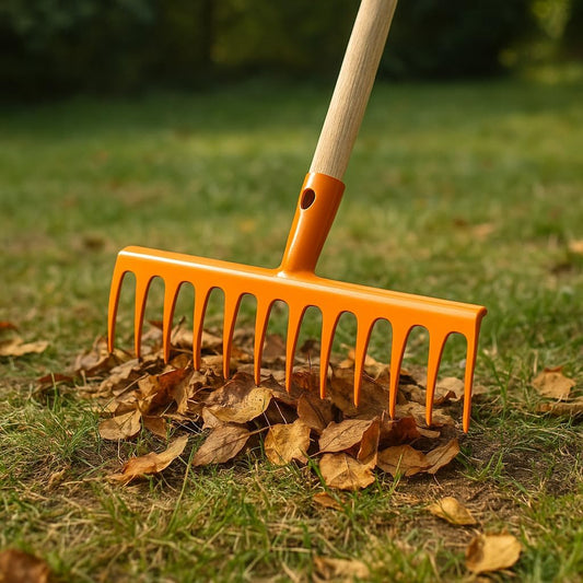 Rastrello 12 Denti Senza Manico – Testa in Acciaio Verniciato Resistente – LEMAG SRL - Lemag srl