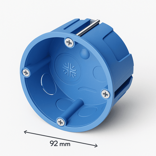 Elettrocanali EC34045 Scatola incasso Ø80x45 mm blu per pareti leggere serie 340 - Lemag srl