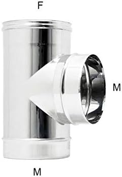 Raccordo a T braga MF codino M inox 300mm 5 decimi AISI 304 - Lemag srl
