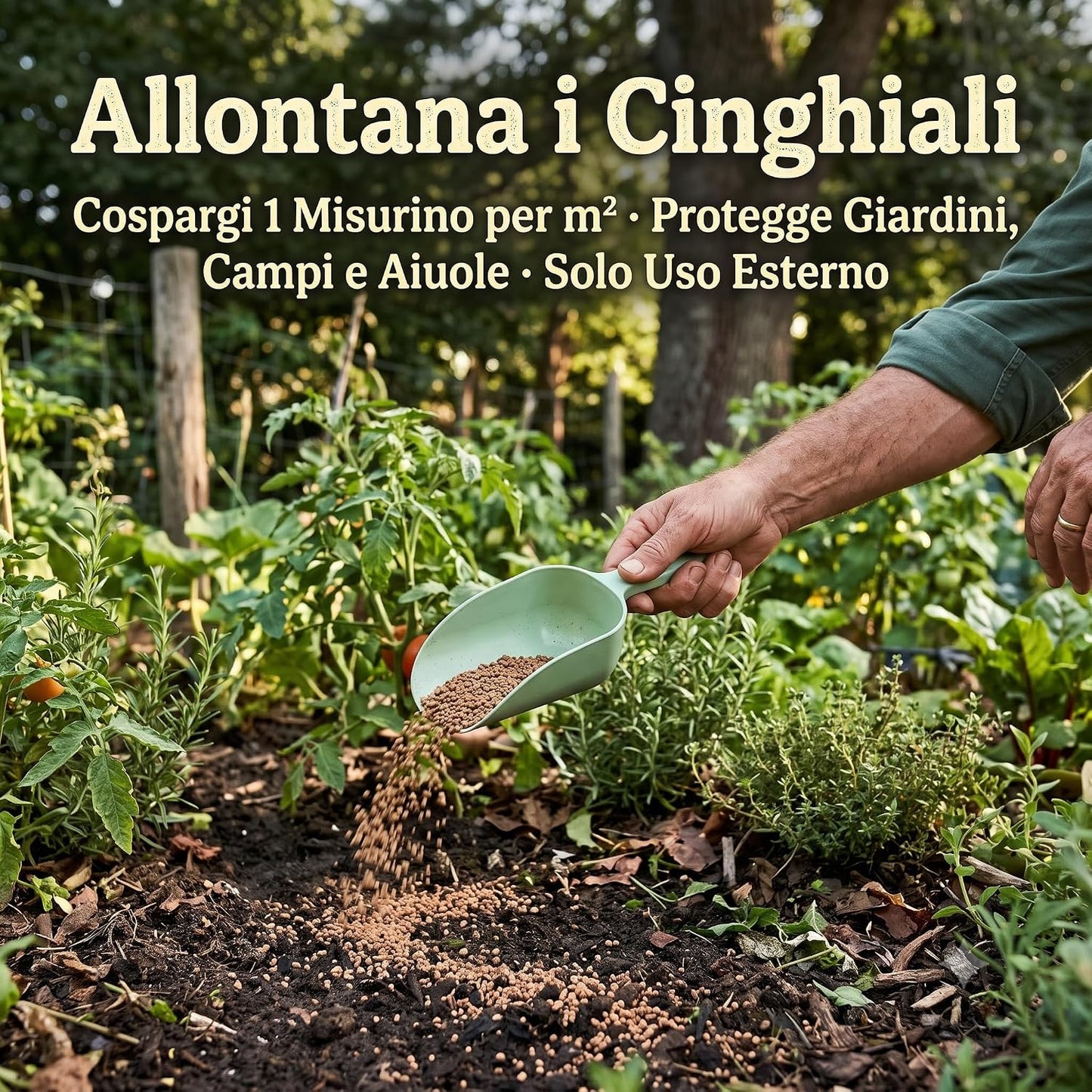 Disabituante Cinghiali Granulare 2,5 Kg – Repellente Granuli per Allontanare i Cinghiali da Giardini Campi e Aiuole – Non Uccide gli Animali – Previene il Ritorno – per Uso Esterno - Lemag srl