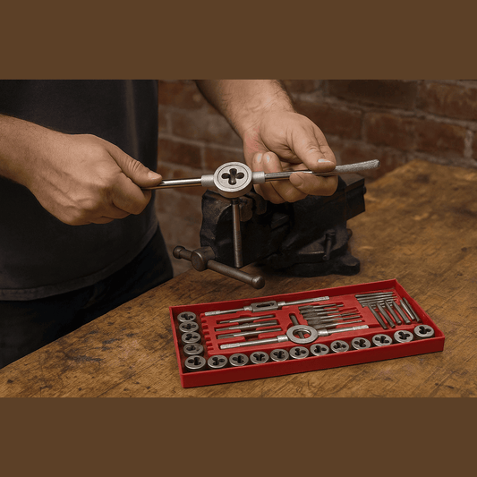 Kreator KRT001140 Set Terraja 40 Pezzi – Maschi e Filiere in Valigetta - Lemag srl