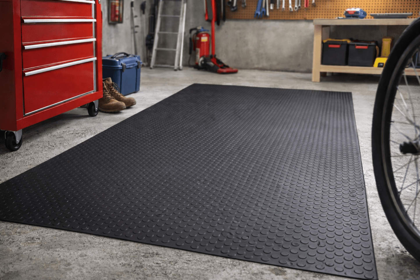 Tappeto Bollato in Gomma Nero H 120 cm – Rotolo da 1 a 10 m – Spessore 3 mm – Antiscivolo - Lemag srl