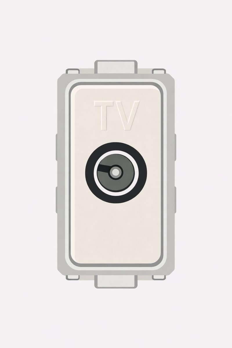 Presa TV da Incasso Compatibile Serie Magic – Presa Antenna Televisiva per Impianti Civili - Lemag srl