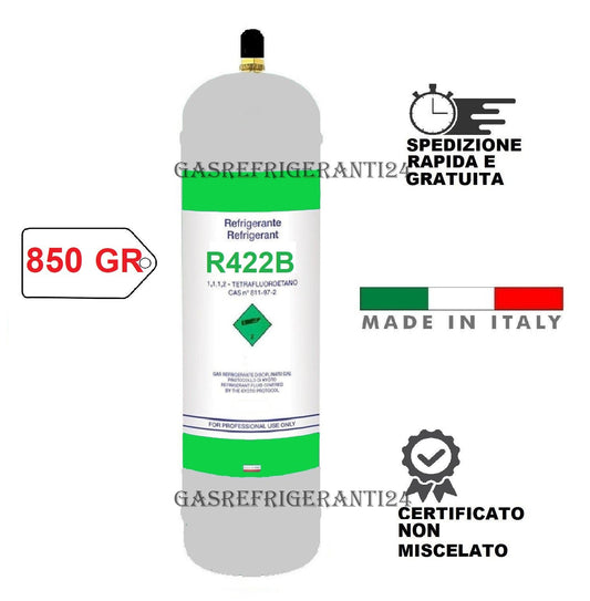 Gas Ricarica TR422B per Condizionatori – Sostituisce R22 e Compatibile con R410A – Attacco 1/4" – Lemag srl - Lemag srl