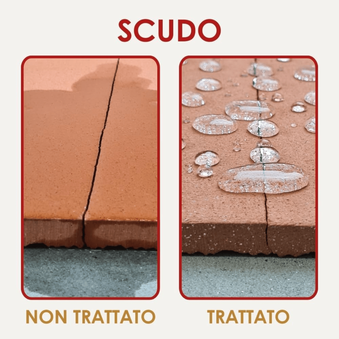 GEAL SCUDO 1 Litro – Idrorepellente Anti Infiltrazioni Base Acqua per Terrazze, Pavimenti e Rivestimenti - Lemag srl