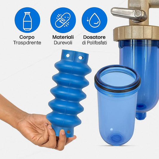 Dosatore a Carica Pronta "Dosamax Blu Stop" 1/2" - Attacco Girevole - Lemag srl