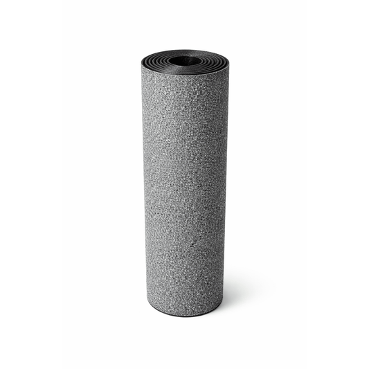 Rotolo di guaina bituminosa ardesiata grigia da 4 kg per impermeabilizzazione di tetti e coperture.