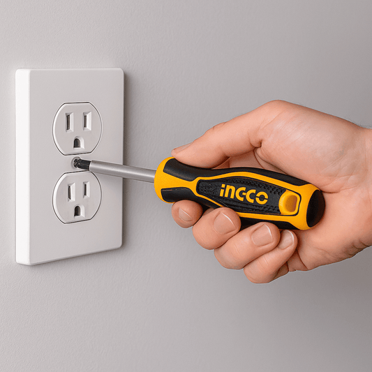 Cacciavite Phillips Ingco 3x75 mm – punta magnetica, impugnatura antiscivolo - Lemag srl