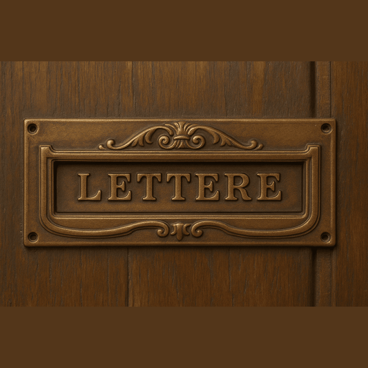Buca per Lettere in Alu - Zinco e Bronzo – 300x140 mm – Resistente ed Elegante - Lemag srl