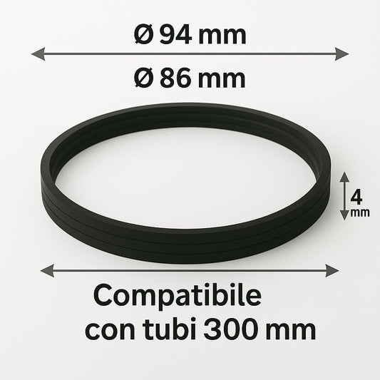 Guarnizioni in Silicone Ø 300 mm per Stufe a Pellet – Set 10 Pezzi - Lemag srl