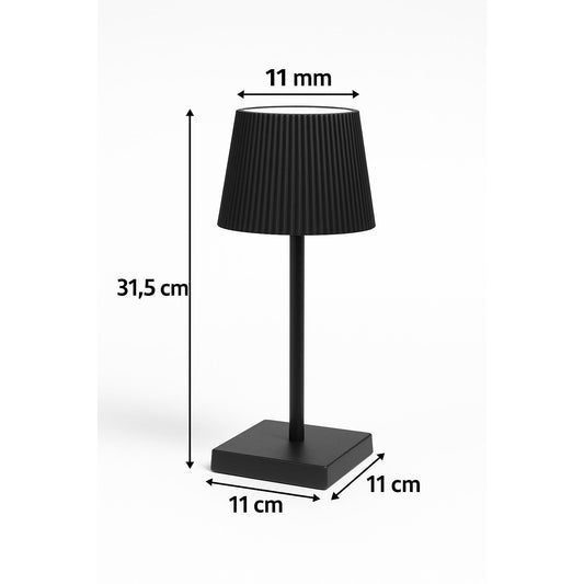 Lampada LED Ricaricabile da Tavolo Touch Bianca Fredda per Scrivania o Comodino - Lemag srl