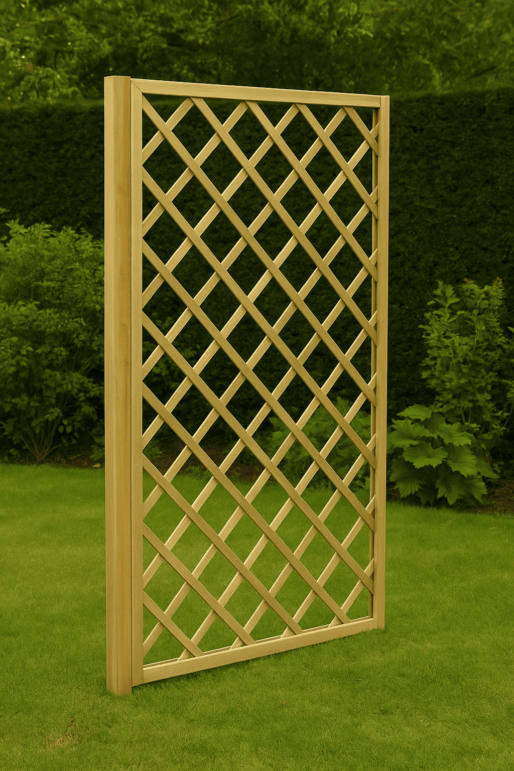 Pannello Grigliato in Legno di Pino Impregnato da Giardino per pianti rampicanti - Lemag srl