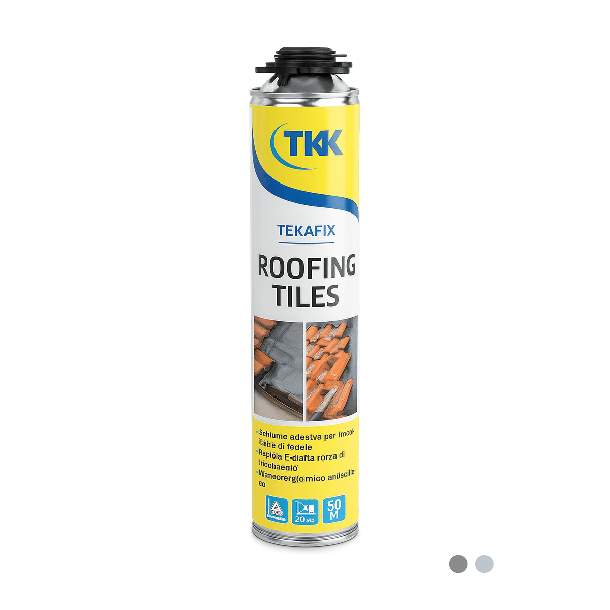 Schiuma poliuretanica per tegole TKK Tekafix da 750 ml per fissaggio professionale di tetti.