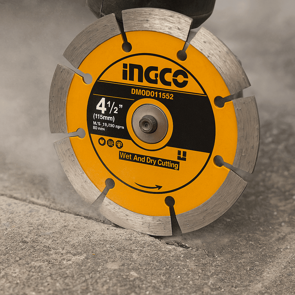 Disco diamantato INGCO 115 mm DMD011152M, per ceramica, gres, marmo e mattoni - Lemag srl