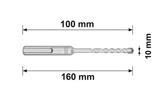 Makita B - 46573 Punta SDS - Plus 12x160 mm – Per Cemento, Pietra e Muratura - Lemag srl