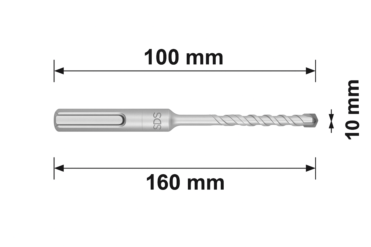 Makita B - 46573 Punta SDS - Plus 12x160 mm – Per Cemento, Pietra e Muratura - Lemag srl