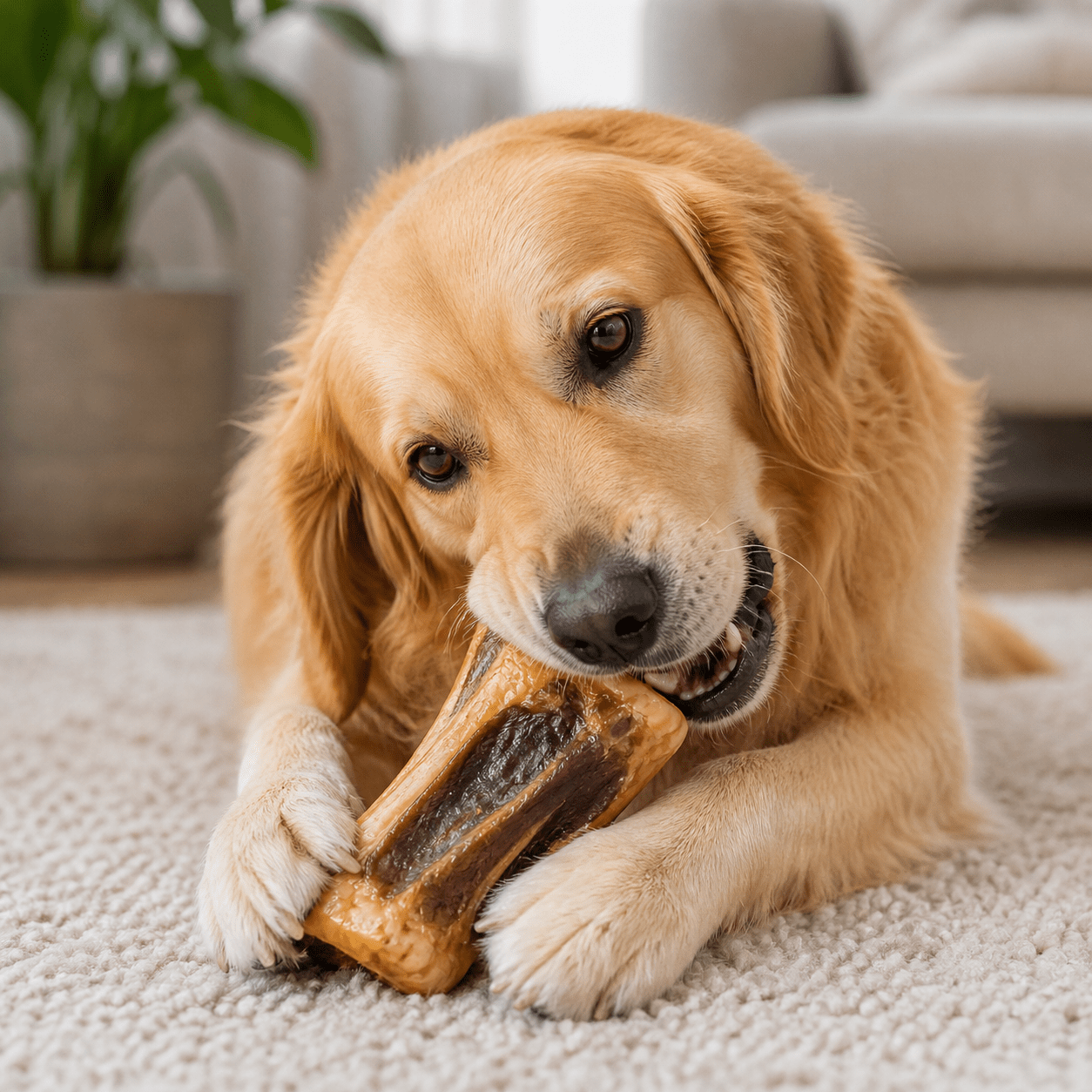 Snack per Cani Stinco di Prosciutto 5 Pezzi 227 g Masticativo Naturale Igiene Dentale - Lemag srl