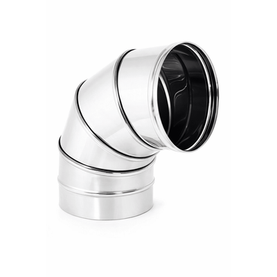 Curva 90° Canna Fumaria Inox AISI 304 – Ø 80 a 300 mm