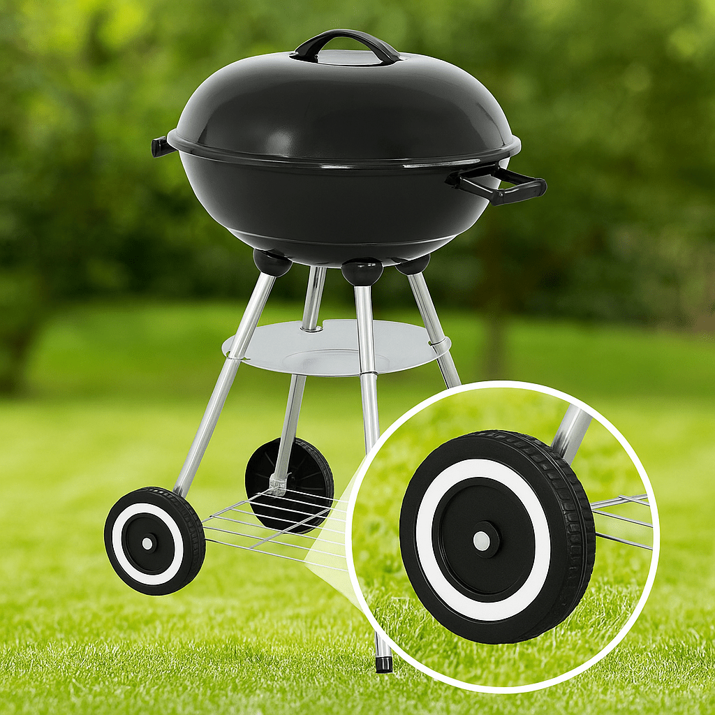 Barbecue a Carbonella Miami Compact Ø 44 cm H 71 cm + Omaggio Forchettone - Lemag srl