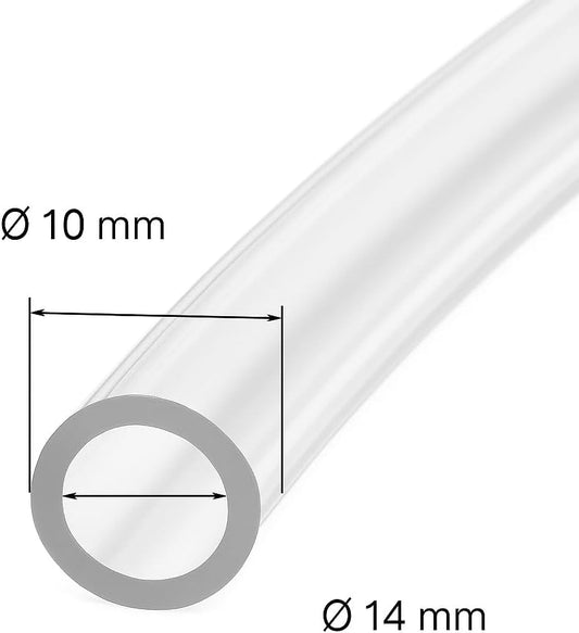 Tubo Trasparente PVC 5 m – Ø 10x14 mm per Alimenti e Acqua Potabile – Lemag SRL - Lemag srl