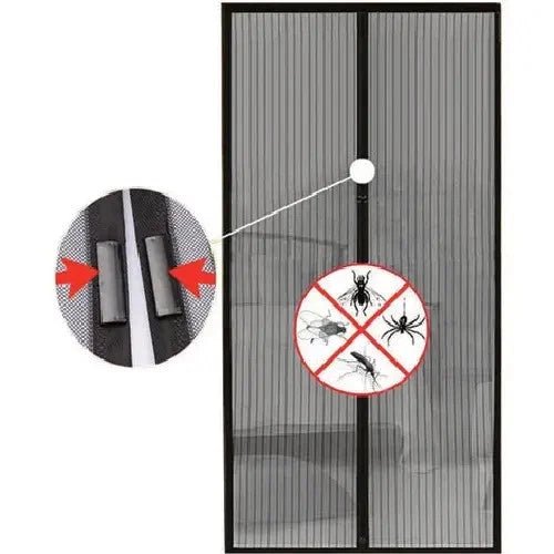 Zanzariera Tenda Magnetica Bianca 150x180 cm – Chiusura Automatica – Lemag srl - Lemag srl