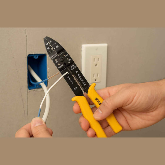 INGCO pinza spelafili 250 mm, professionale per cavi elettrici, ergonomica - Lemag srl