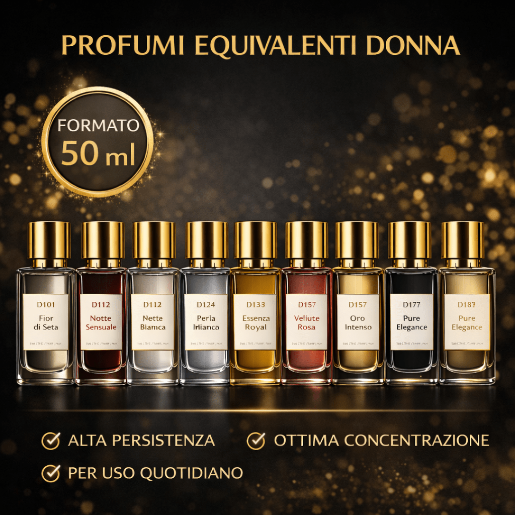 Profumo Equivalente Donna – Eau de Parfum 50 ml – Ispirato alle Fragranze dei Grandi Marchi – Alta Persistenza - Lemag srl
