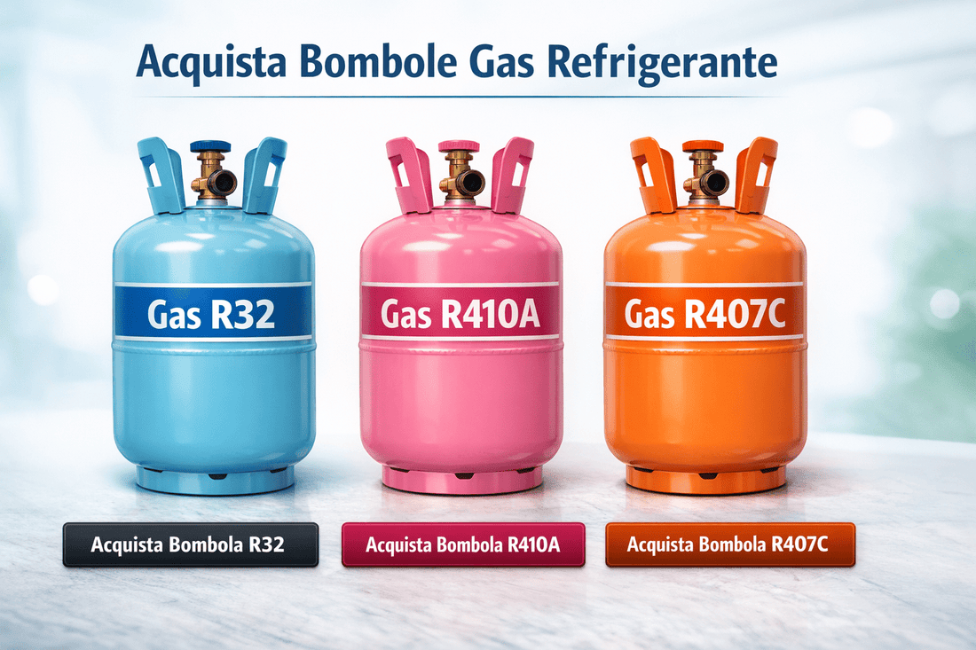Bombole Gas R32, R410A, R407C: Vendita e Normativa F-Gas - Lemag srl