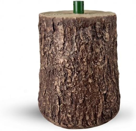 Ceppo base per albero di Natale effetto tronco con venature e corteccia