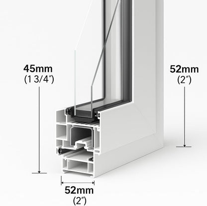 Finestra Alluminio Taglio Freddo 60x40 Bianca Vetro Visarm 33.1 LEMAG SRL