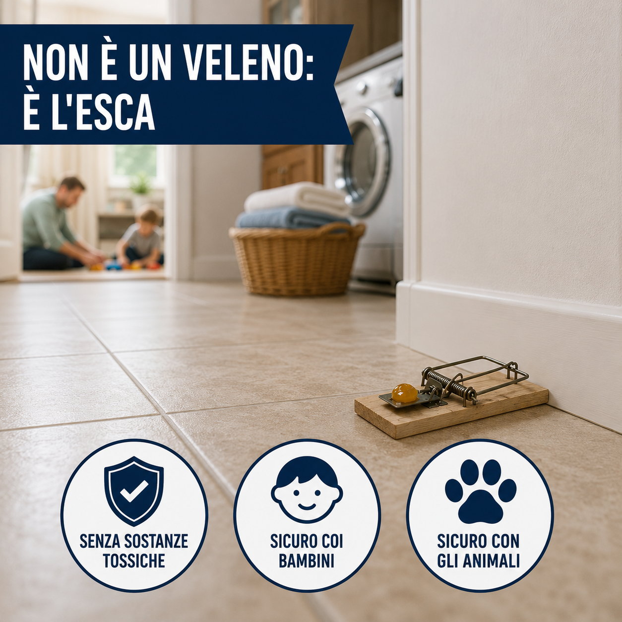 Il gel attrattivo sicuro senza tossine per trappole topi ratti, ideale per famiglie e animali domestici.