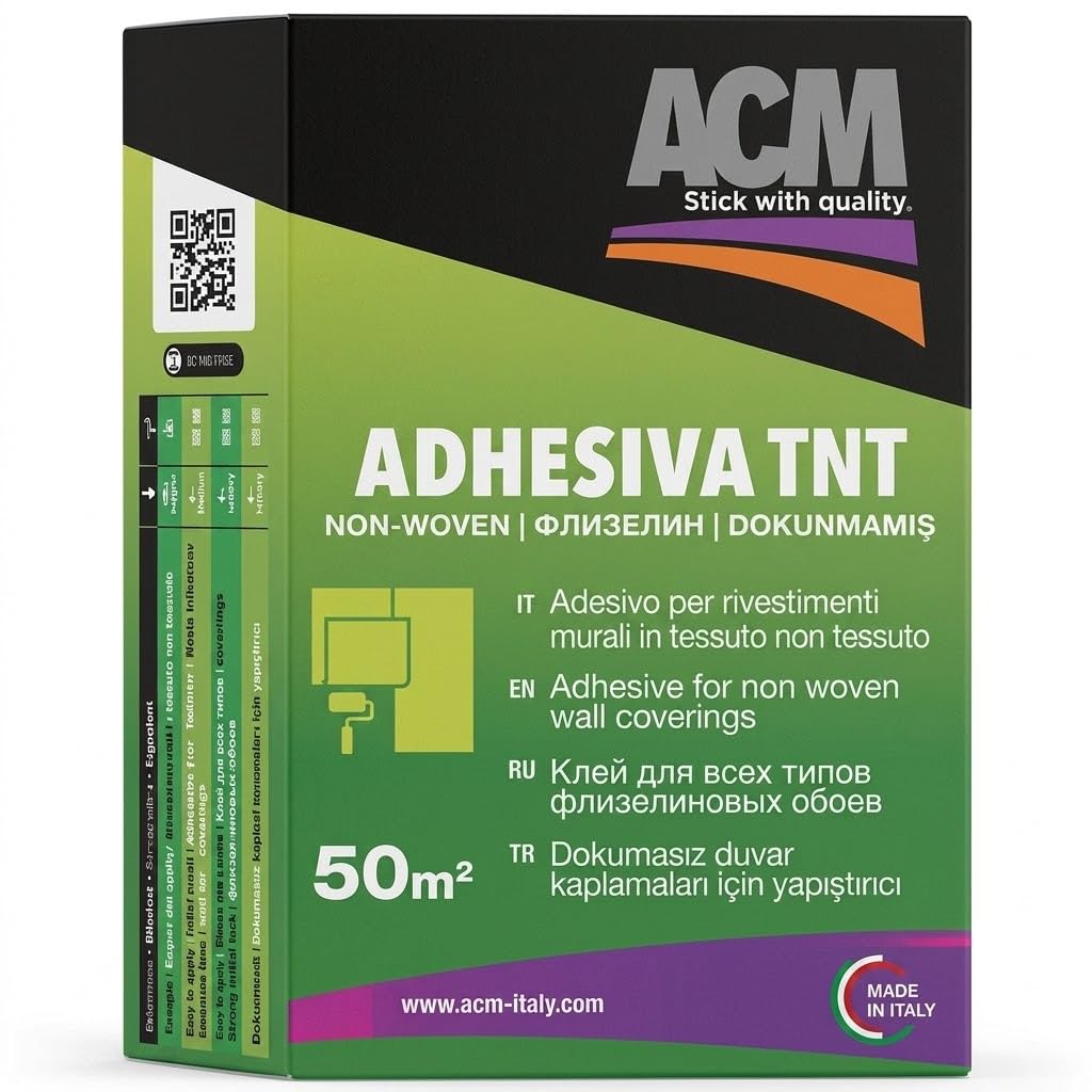 Colla per Carta da Parati Vinilica e Tessuto Non Tessuto 250 g - Adesivo per rivestimenti murali in TNT