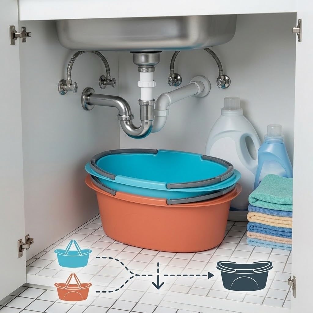 Set 2 Bacinelle Ovali 25 Litri 60x40x25 cm — Vasca in Plastica per Alimenti con Manici, per Bucato a Mano, Lavaggio Frutta e Verdura, Conserve, Campeggio e Casa — Made in Italy