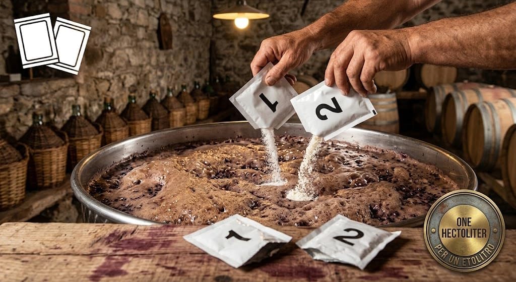 Lemag Kit Vendemmia Cantina Completa — Metabisolfito di Potassio, Lievito Selezionato con Attivante, Acido Tartarico, Chiarificante, 10 Bustine Tannisol, Mostimetro di BABO, Vinometro e Antiflor