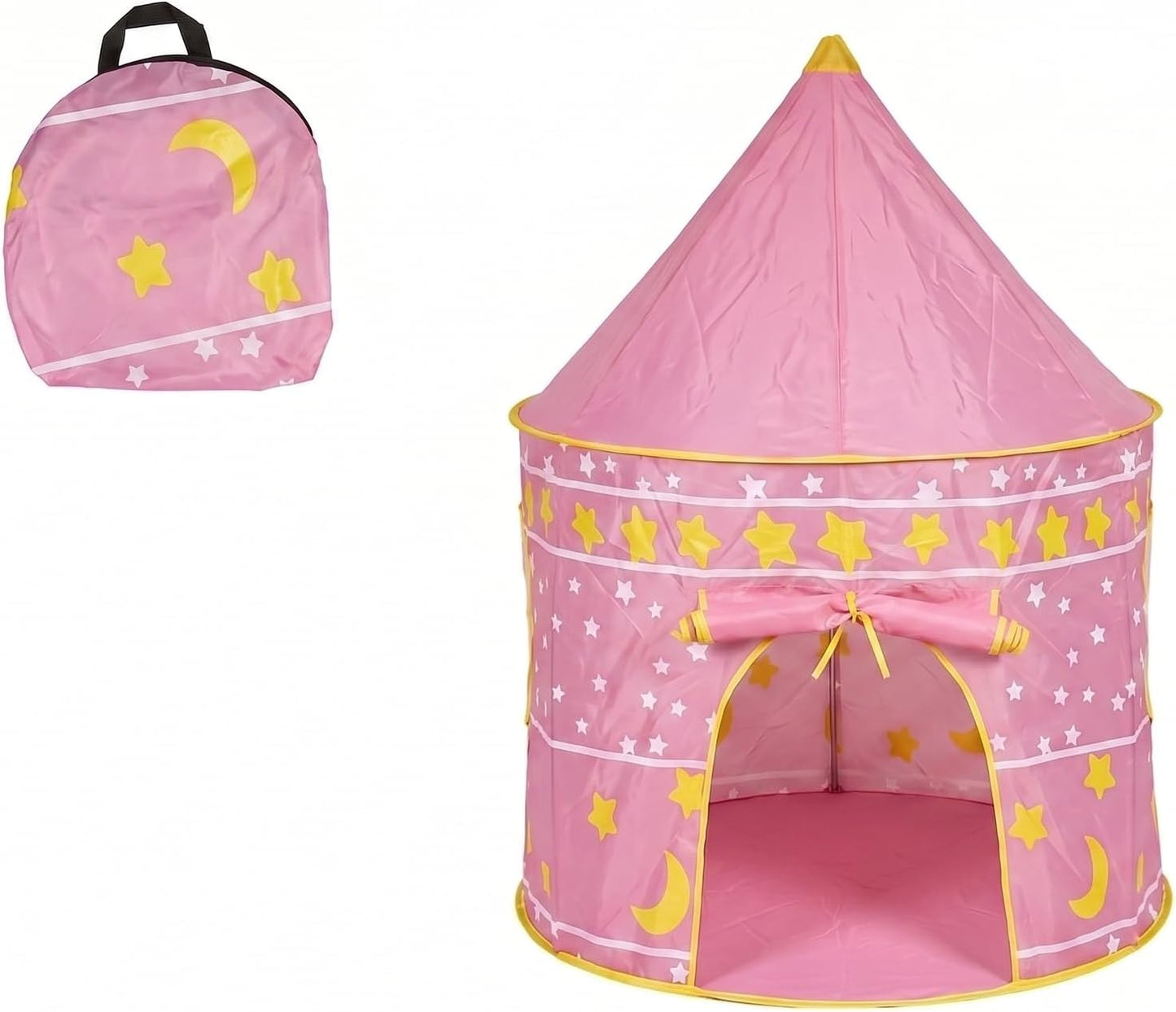 Lemag Tenda Gioco per Bambini 105x105x135 cm – Casetta Tenda da Interno ed Esterno per Cameretta e Giardino – Gioco Immaginativo Pieghevole – Disponibile in Rosa e Blu