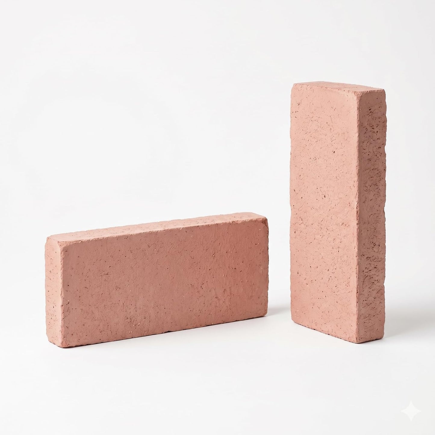 Mattone FBM Sabbiato Rosato 3,5x12x25 cm – Confezione Campione 2 Pezzi | Mattone Faccia a Vista Decorativo | Rivestimento Murale | Finitura Sabbiata | Made in Italy