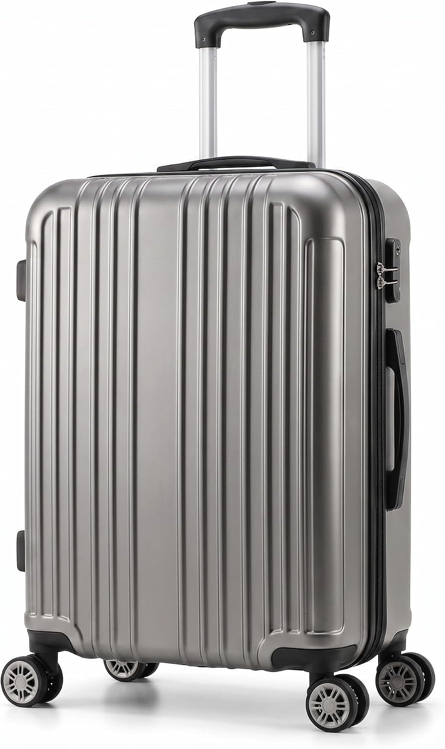 Lemag Trolley Cabina Rigido ABS 32x21x52 cm – Valigia Bagaglio a Mano con Ruote Removibili – Trolley da Viaggio Leggero e Resistente – Disponibile in Bianco, Grigio e Rosso