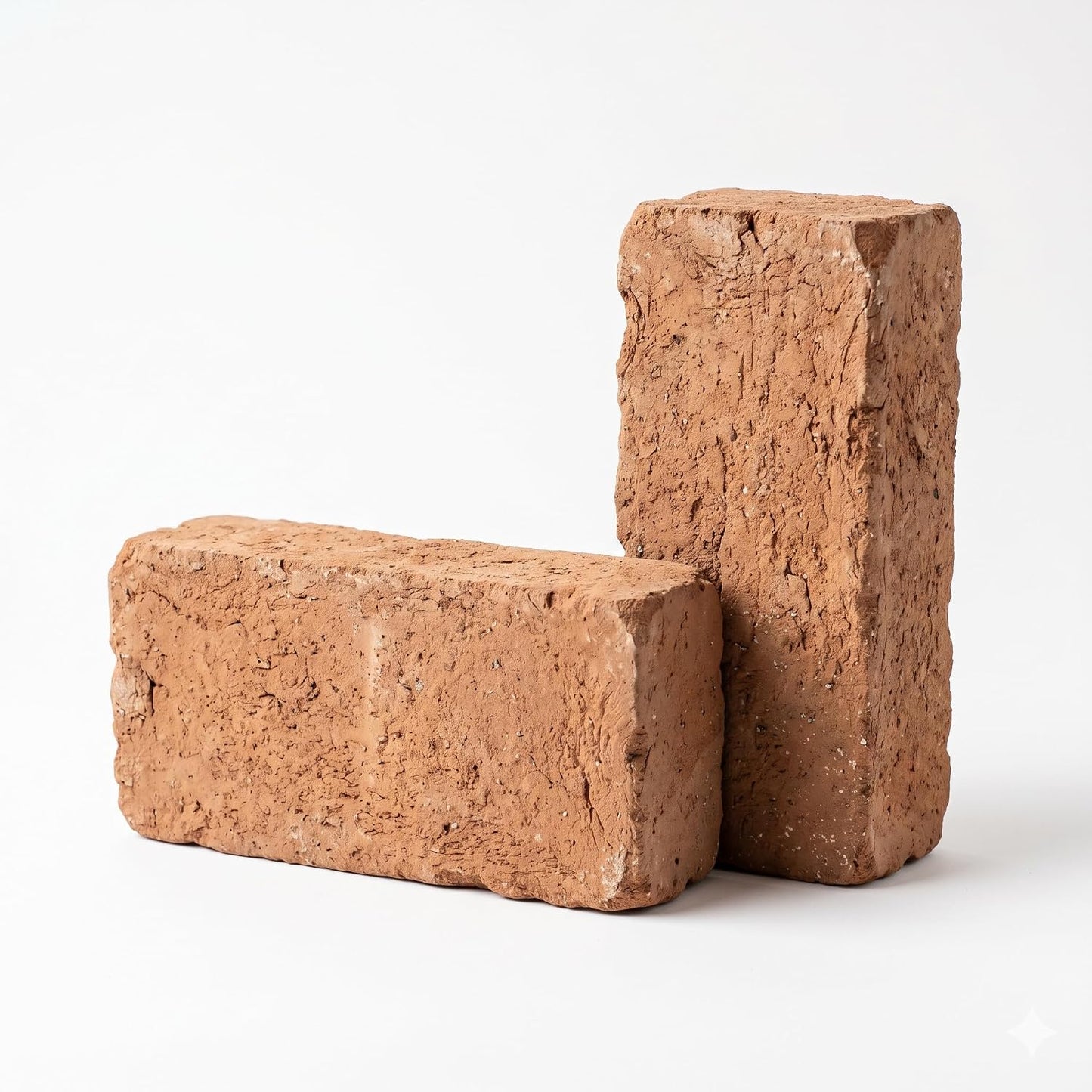 Mattone a Zoccolo Comune 5,5x12x24 cm – Confezione Campione 2 Pezzi | Mattone Pieno per Muratura ed Edilizia | Faccia a Vista Decorativo | Prova Qualità | Made in Italy