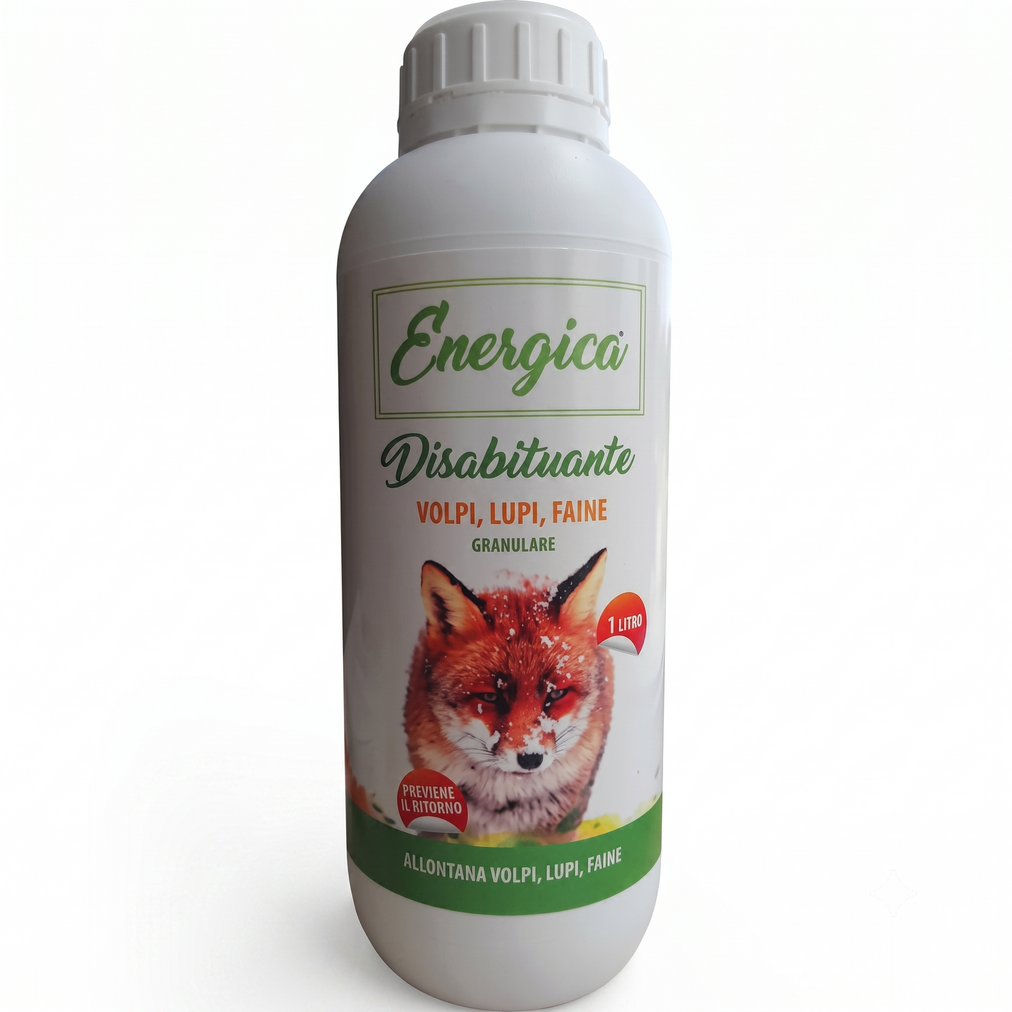 Disabituante Volpi Faine e Donnole Granulare 1 L Energica – Repellente Granuli Barriera Aromatica per Allontanare Volpi Lupi Faine e Donnole da Pollai Orti e Giardini – per Uso Esterno